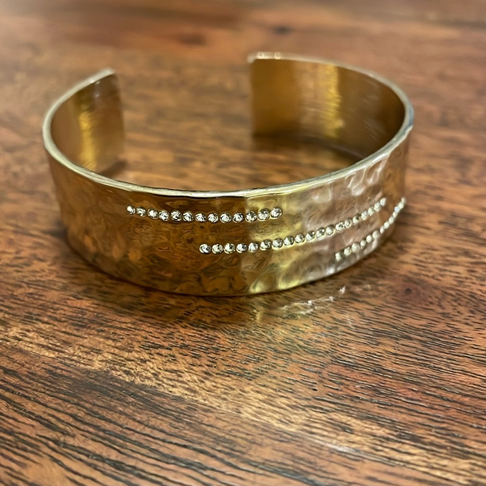 Stellar gold cuff bracelet